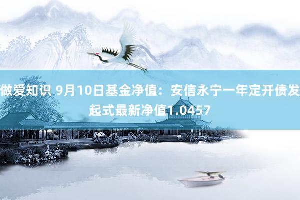 做爱知识 9月10日基金净值：安信永宁一年定开债发起式最新净值1.0457