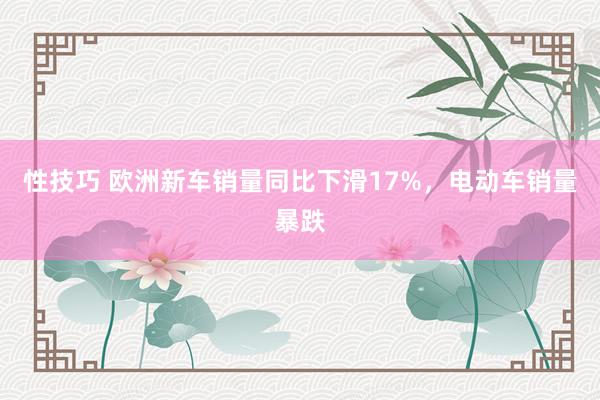 性技巧 欧洲新车销量同比下滑17%，电动车销量暴跌