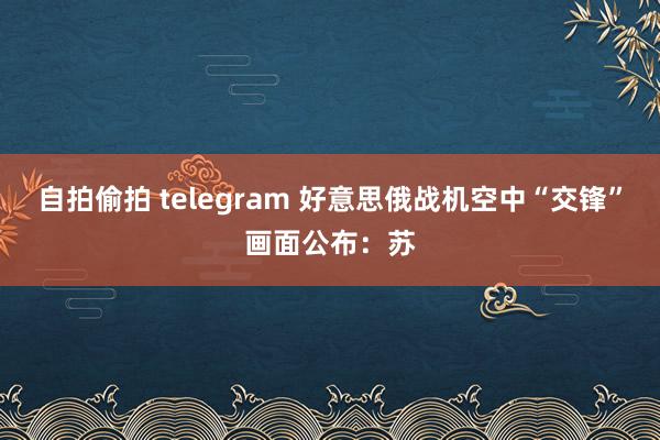 自拍偷拍 telegram 好意思俄战机空中“交锋”画面公布：苏