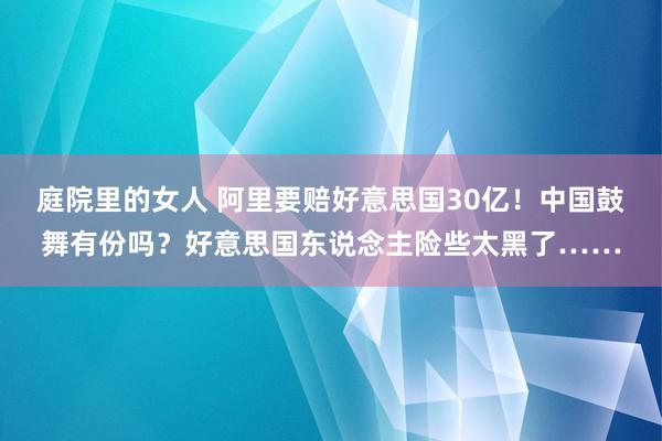 庭院里的女人 阿里要赔好意思国30亿！中国鼓舞有份吗？好意思国东说念主险些太黑了……