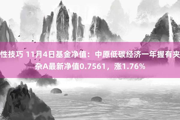 性技巧 11月4日基金净值：中原低碳经济一年握有夹杂A最新净值0.7561，涨1.76%