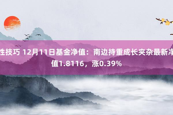 性技巧 12月11日基金净值：南边持重成长夹杂最新净值1.8116，涨0.39%