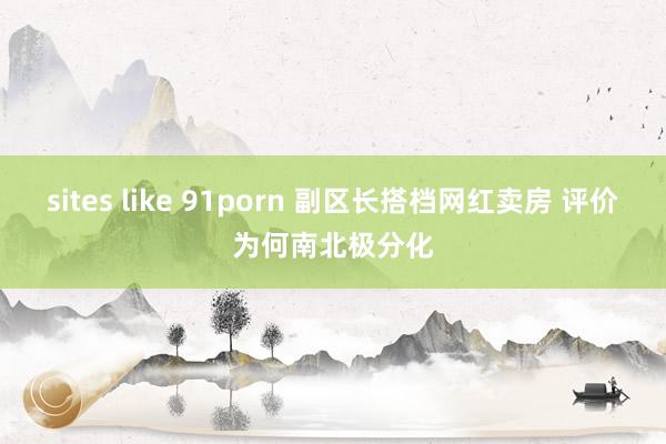 sites like 91porn 副区长搭档网红卖房 评价为何南北极分化