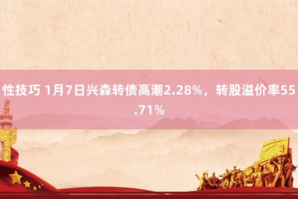 性技巧 1月7日兴森转债高潮2.28%，转股溢价率55.71%