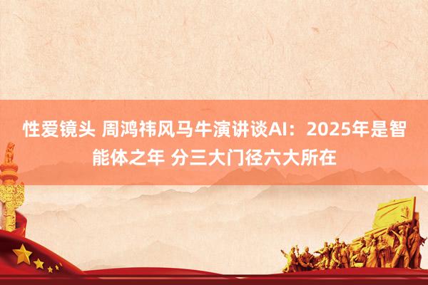 性爱镜头 周鸿祎风马牛演讲谈AI：2025年是智能体之年 分三大门径六大所在