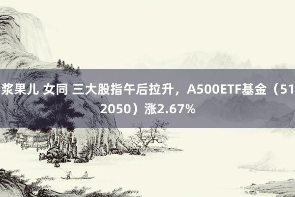 浆果儿 女同 三大股指午后拉升，A500ETF基金（512050）涨2.67%