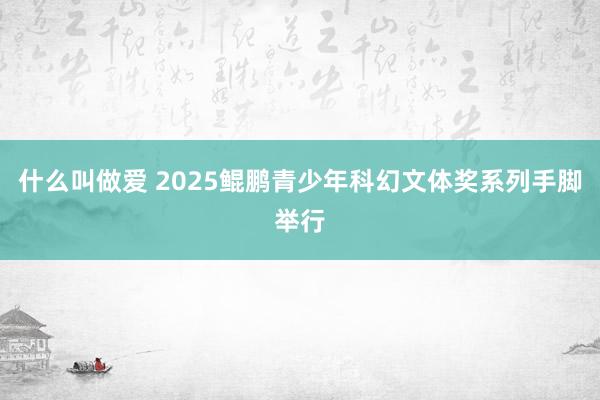 什么叫做爱 2025鲲鹏青少年科幻文体奖系列手脚举行